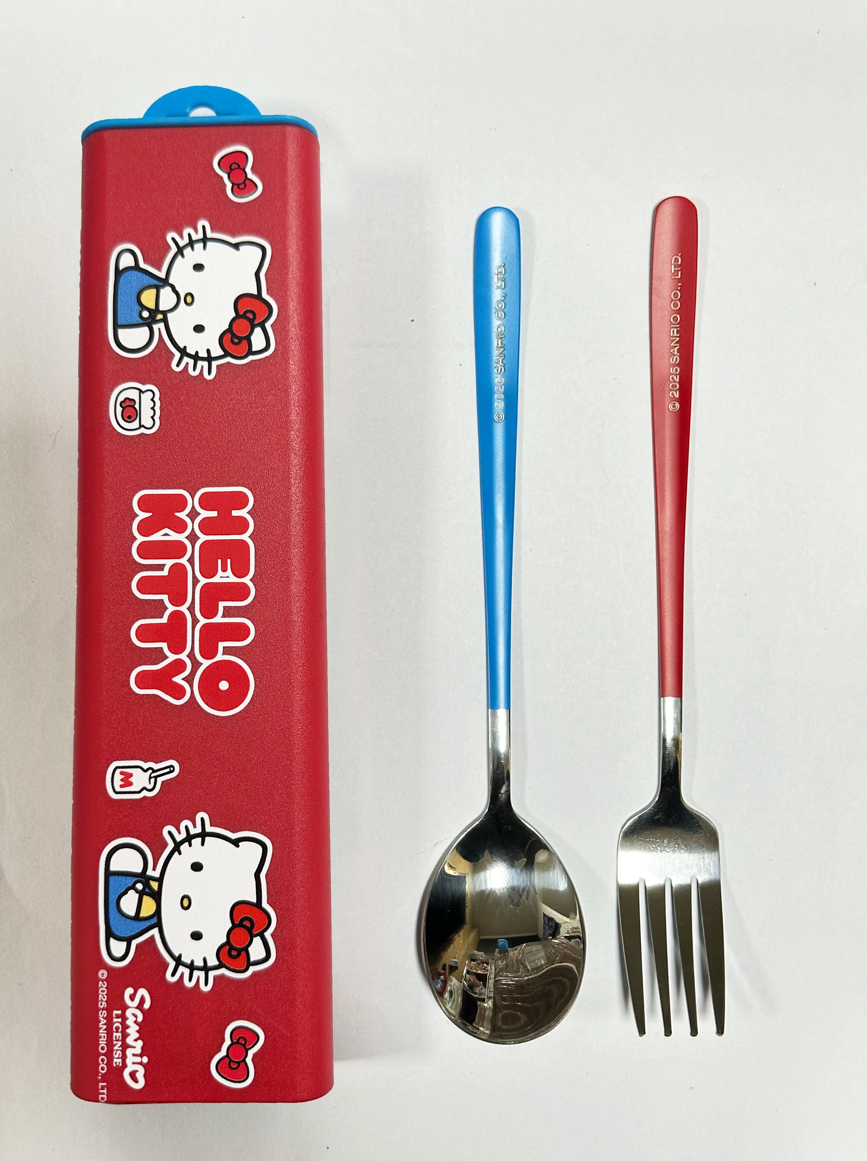 Buy Hello Kitty Classic Style Flatware Set (Fork & Spoon)-Pink