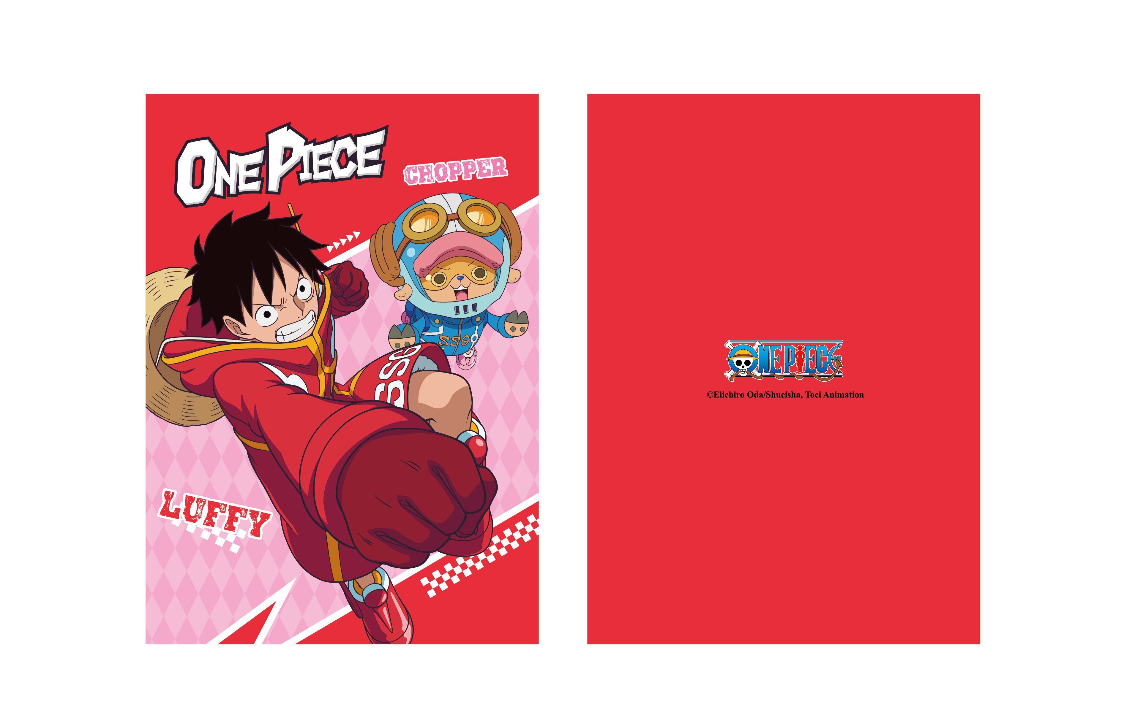 Buy One Piece Collection B5 Glue-bound Book (A) (40 Sheets)-Red