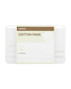 Thick & Thin Cotton Pads (75 & 400 Count with Container)-White