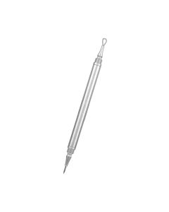 Professional Textured Acne Extractor Silver