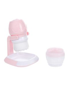 Soft exfoliating cleansing brush(includes holder&silicone brush head)