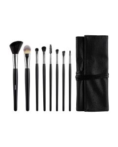 Professional Makeup Makeup Brush Kit 8 pcs.-Black-One Size