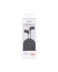 Hello Kitty In-Ear Earphones with Oval Storage Case Black