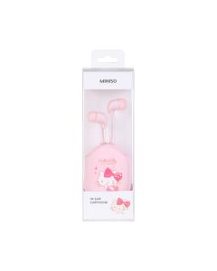 Hello Kitty In-Ear Earphones with Oval Storage Case Pink