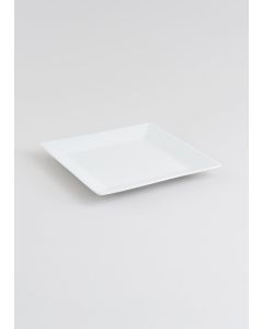 Chicago Square Side Plate (19cm x 19cm)-White