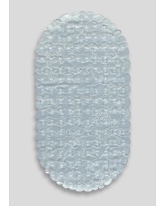 Pebble Rubber Bath Mat Clear-Blue-One Size