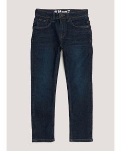 Boys Dark Wash Stretch Slim Fit Jeans