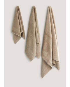 Biscuit 100% Egyptian Cotton Towels-Beige-Hand Towel