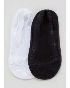 2 Pack Lace Invisible Socks