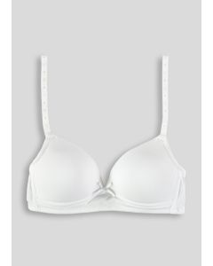 Girls White Moulded First Bra (28A-34AA)