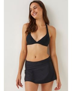 Black Skirted Bikini Bottoms-blk