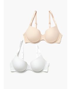 2 Pack DD+ Padded Underwired T-Shirt Bras