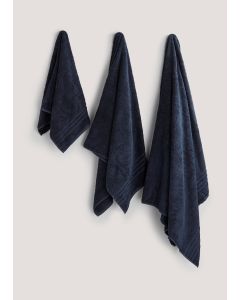 100% Egyptian Cotton Towels - Navy - Bath Sheet