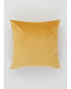 Ochre Soft Velour Cushion (43cm x 43cm)