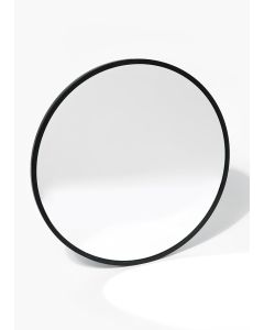 Round Metal Wall Mirror (55cm x 55cm x 2cm)-Black