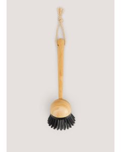 Wooden Dish Brush-Black-One Size