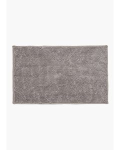 Grey Chenille Bath Mat (45cm x 75cm)-Grey