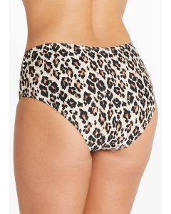 Animal Print High Waisted Bikini Bottoms