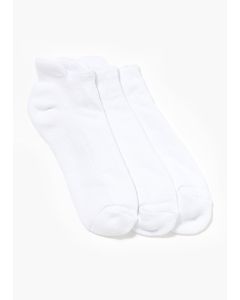 3 Pack White Blistereze Trainer Socks-White-One Size