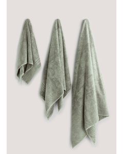 100% Egyptian Cotton Towels - Green - Bath Sheet