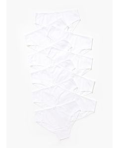 Girls 10 Pack White Knickers (2-13yrs)