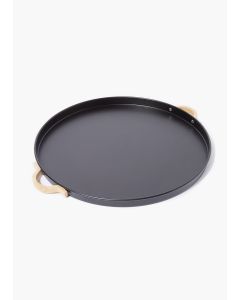 Round Metal Tray (37cm)-Black