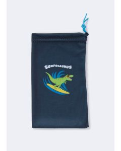 Kids Navy Surfosaurus Sunglasses Pouch