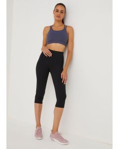 Souluxe Black Capri Sports Leggings