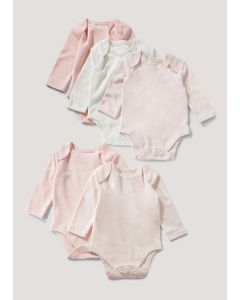 Baby Five Pack Long Sleeve Bodysuits-kids