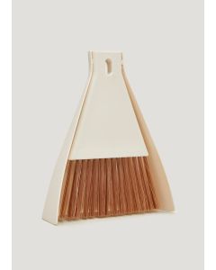 Mini Dustpan & Brush (15cm x 17.5cm)-Off White