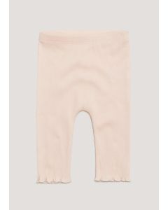 Baby Pink Ribbed Leggings (Newborn-23Mths)