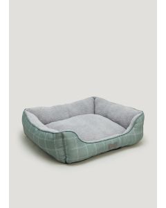 Green Check Pet Bed (Small-Medium)