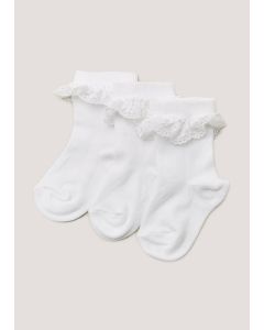 3 Pack Frill Baby Socks