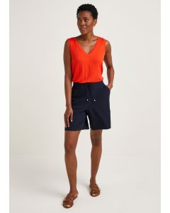 Tie Waisted Shorts - Navy - 12