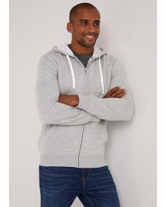 Matalan Grey Essential Zip Up Hoodie