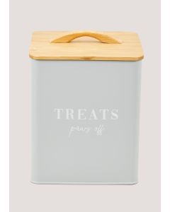 Grey Paws Off Treat Tin