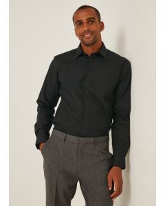 Taylor & Wright Black Easy Care Regular Fit Shirt