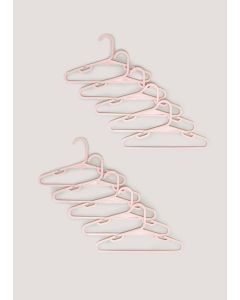 Kids 10 Pack Plastic Hangers (37cm x 21cm)