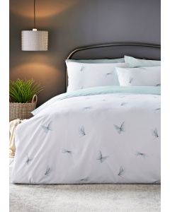 Dragonfly Duvet Cover - Duck Egg Blue - Double