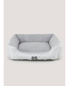 Grey Geo Pet Bed (Small-Medium)