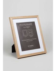 Dual Mount Photo Frame (33cm x 29cm)-Natural