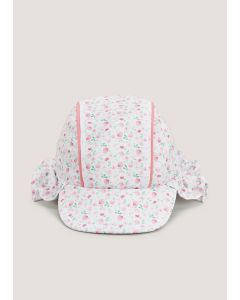 Girls Pink Floral Keppi Sun Hat (Newborn-23mths)