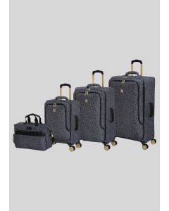 IT Luggage True-Lite Black Spot Suitcase - Black/White - Cabin