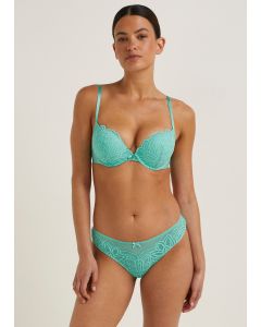 Mint Lace Super Enhance Brazilian Knickers