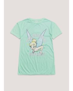 Matalan Kids Aqua Disney Tinkerbell Topknot Slogan Nightie (2-9yrs)