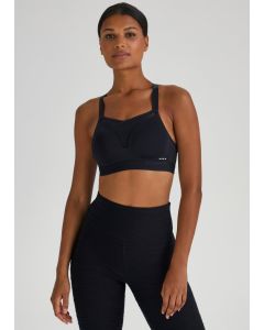 Souluxe Black Mesh Sports Bra