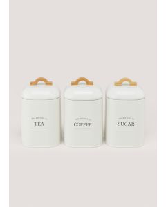 Cream Tea Coffee & Sugar Set (20cm x 12cm)-Cream