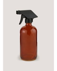 Amber Glass Spray Bottle (21cm x 7cm)-Brown