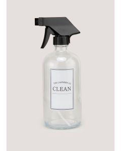 Cottage Glass Spray Bottle (21cm x 7cm)-Clear