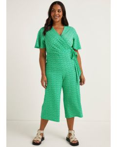 Papaya Curve Green Print Jumpsuit